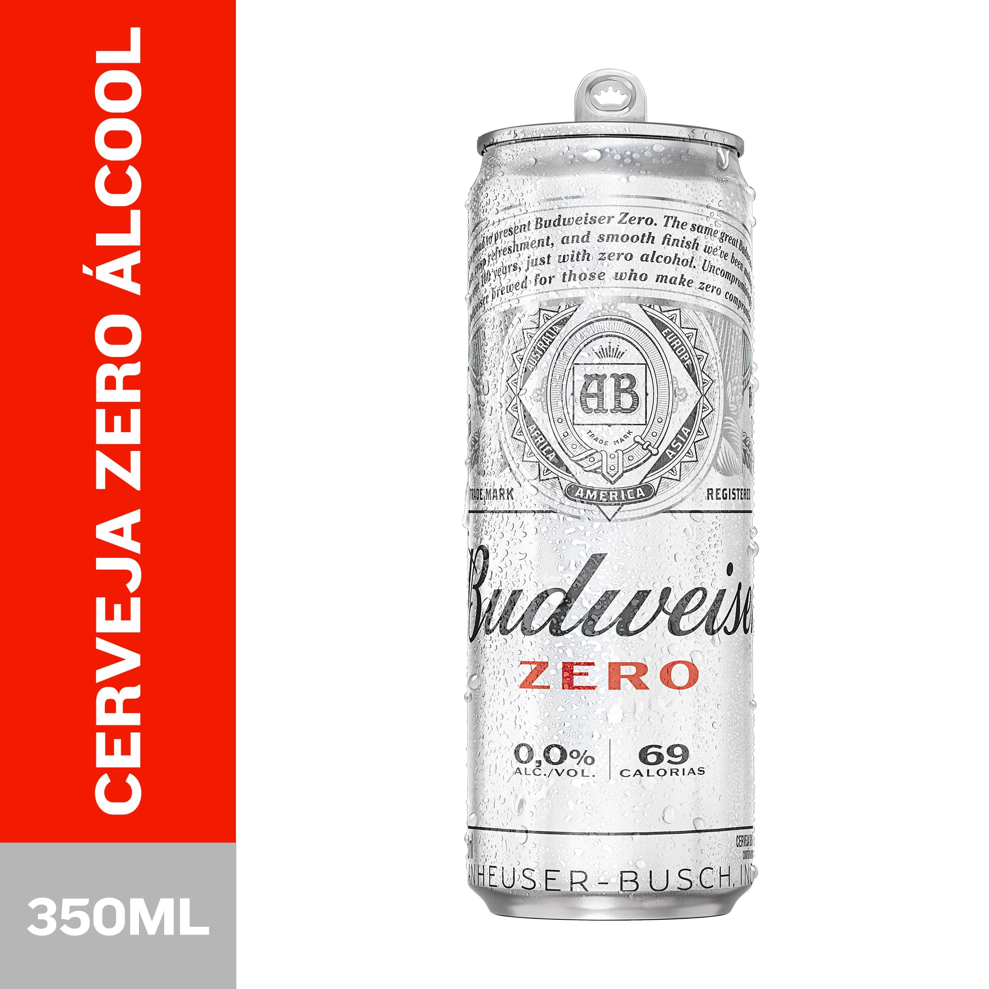 Budweiser zero 350 ml lata