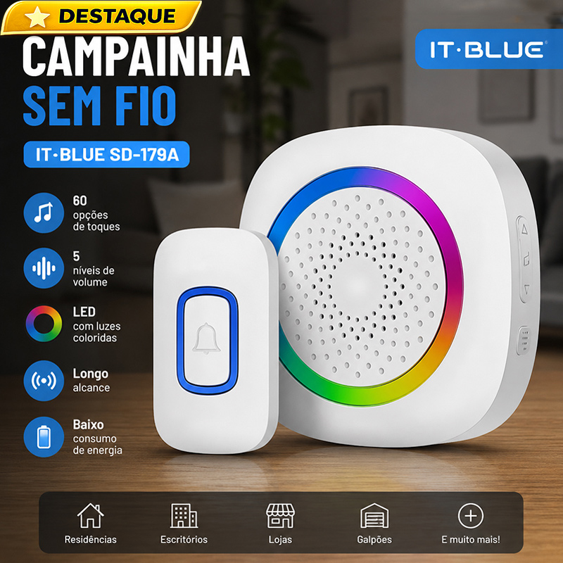 Campainha Sem Fio – Praticidade e Segurança⭐