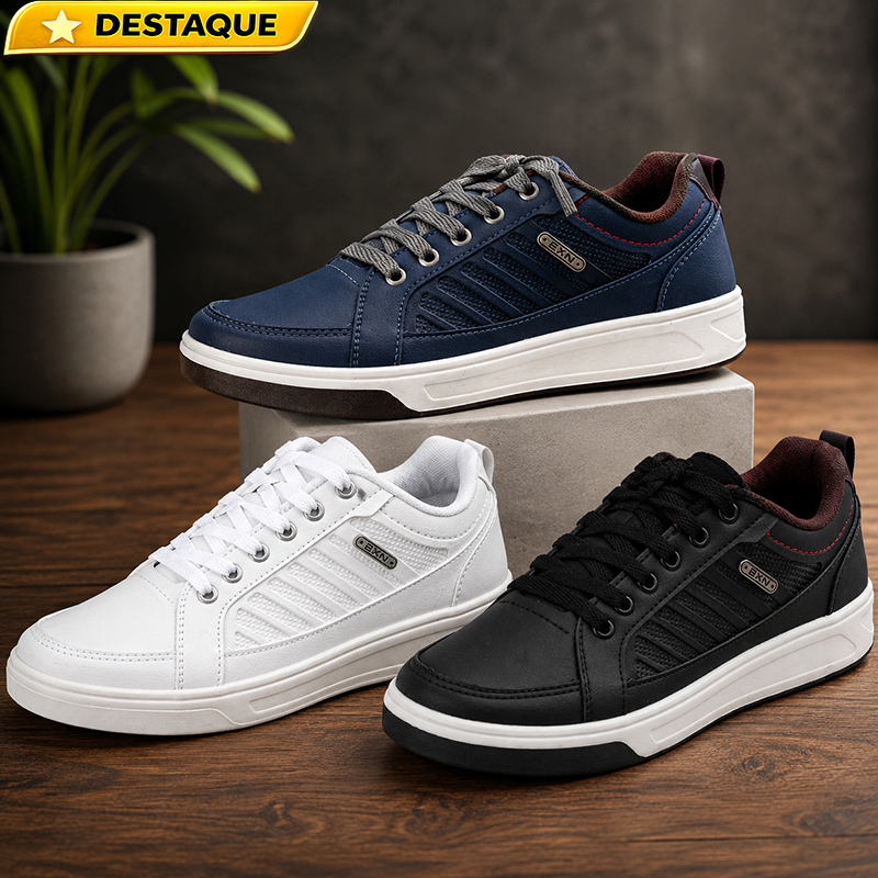 Tênis Masculino Sapatênis Casual⭐