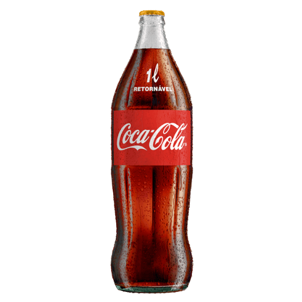 Coca Cola 1 litro garrafa vidro Retornável