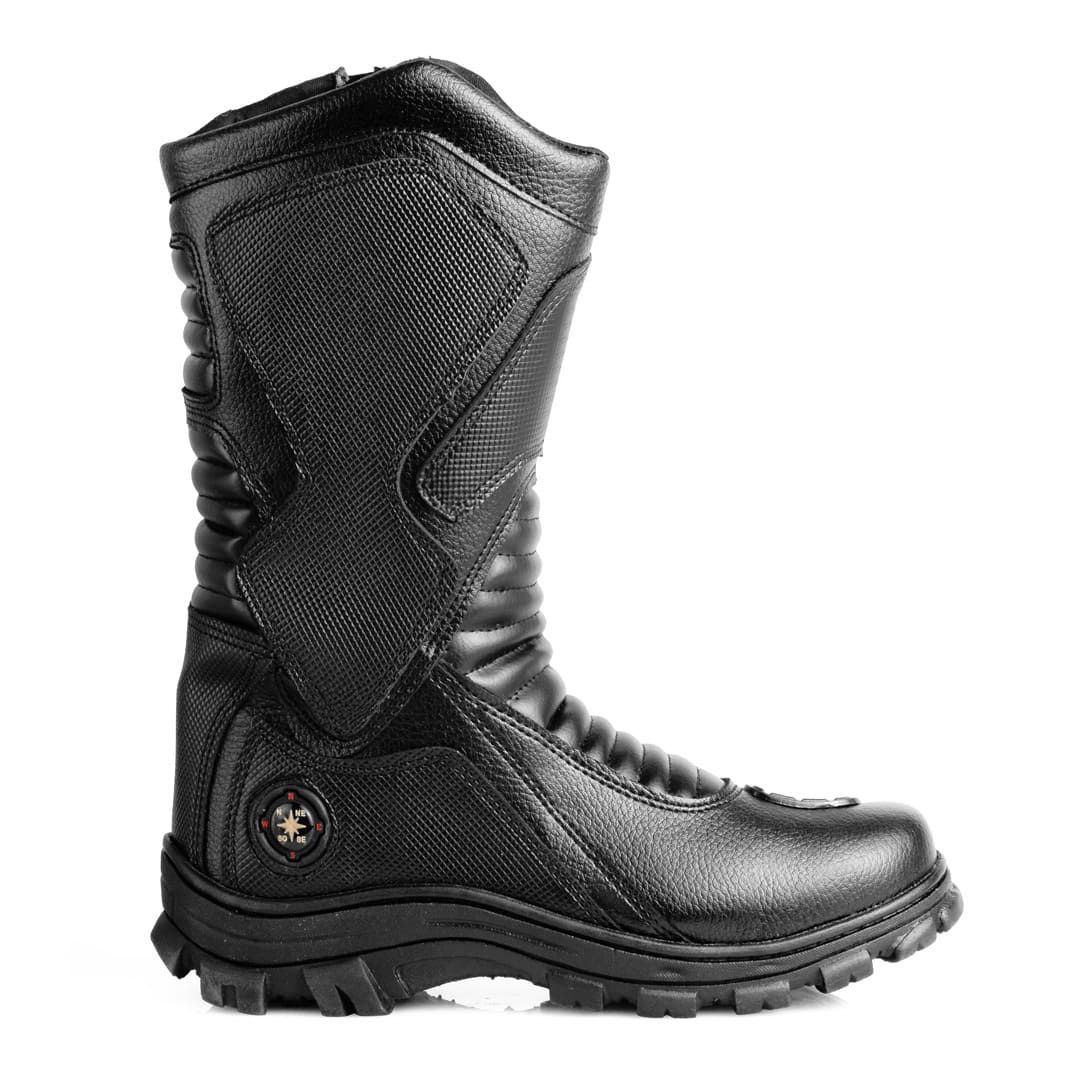 Bota Couro Cano Médio Adventure | Protetor de marcha integrado