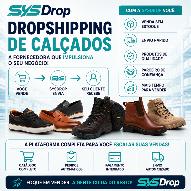 🚀 Venda Calçados Sem Estoque com a SysDrop
