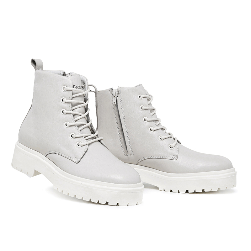 Bota Coturno Feminino Em Couro Nobre Floater Plataforma